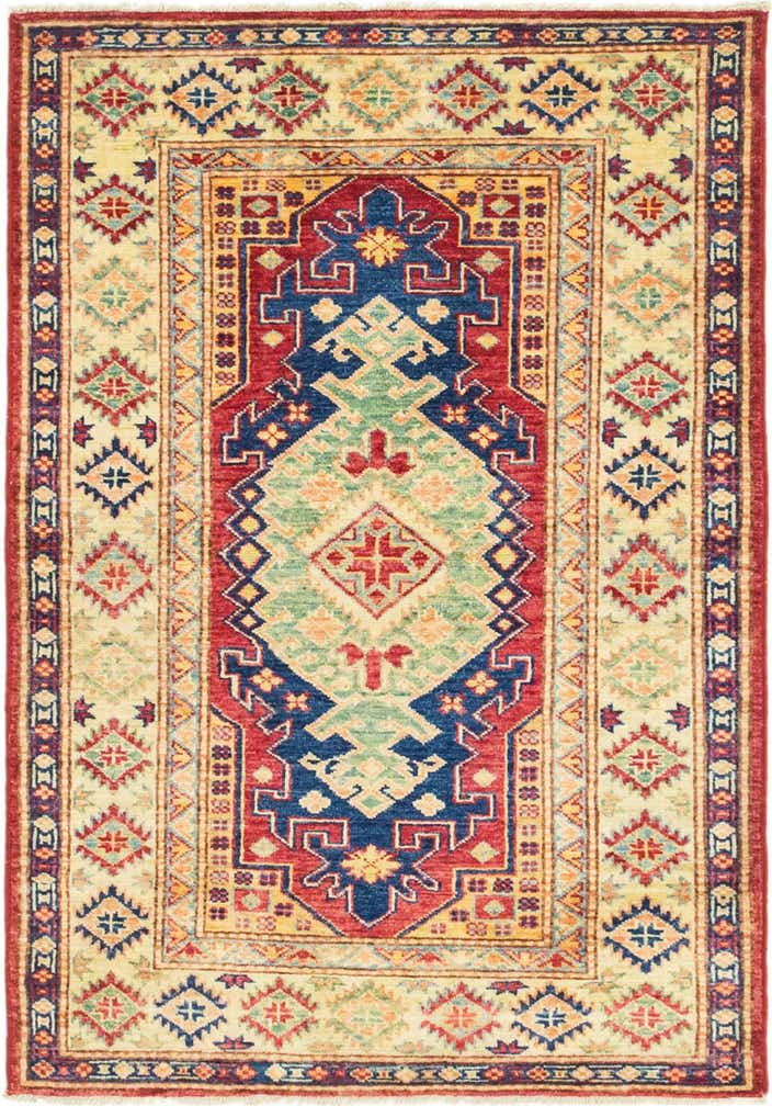 2' 8 x 4' Hand Knotted Kazak Rug