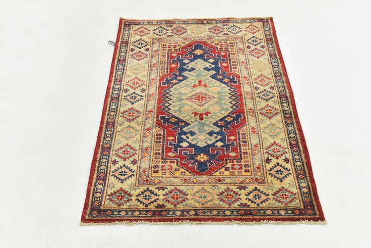 Detail image of 2' 10 x 4' 2 Hand Knotted Kazak Oriental Rug