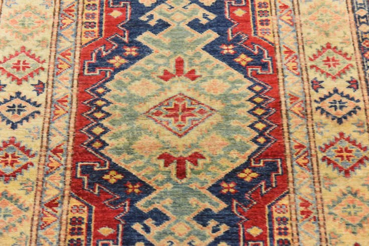 Detail image of 2' 10 x 4' 2 Hand Knotted Kazak Oriental Rug
