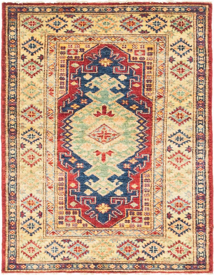 Detail image of 2' 10 x 4' 2 Hand Knotted Kazak Oriental Rug