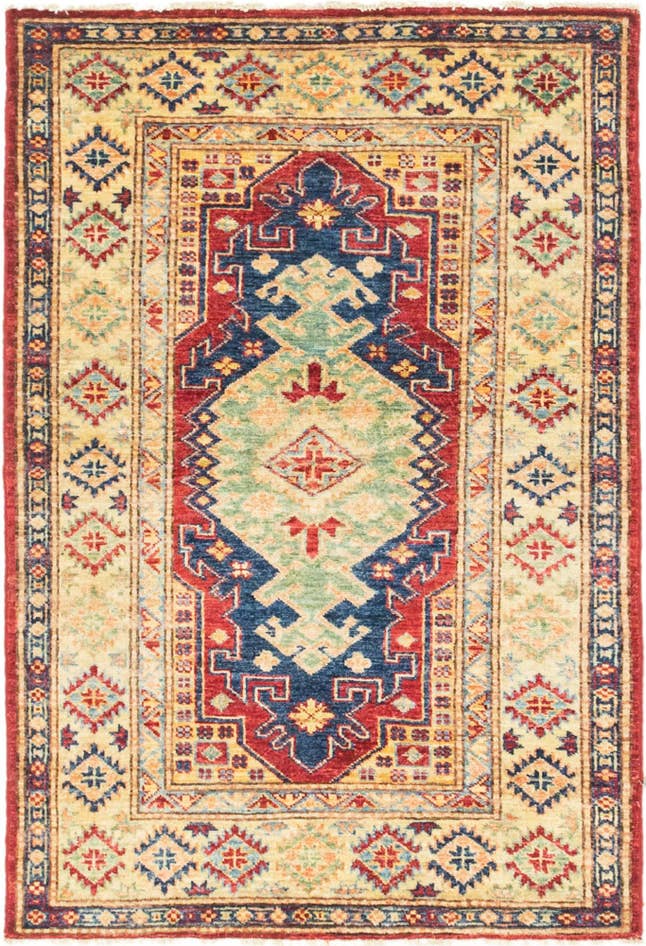 Detail image of 2' 10 x 4' 2 Hand Knotted Kazak Oriental Rug