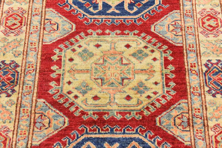 Detail image of 2' 9 x 4' Hand Knotted Kazak Rug