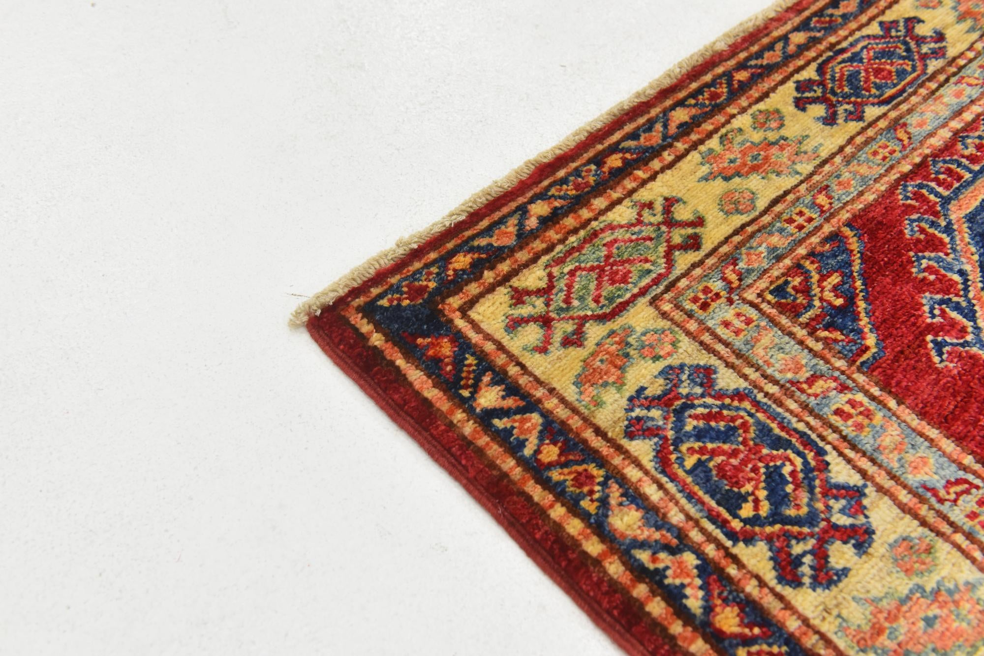 2' 9 x 4' Hand Knotted Kazak Rug