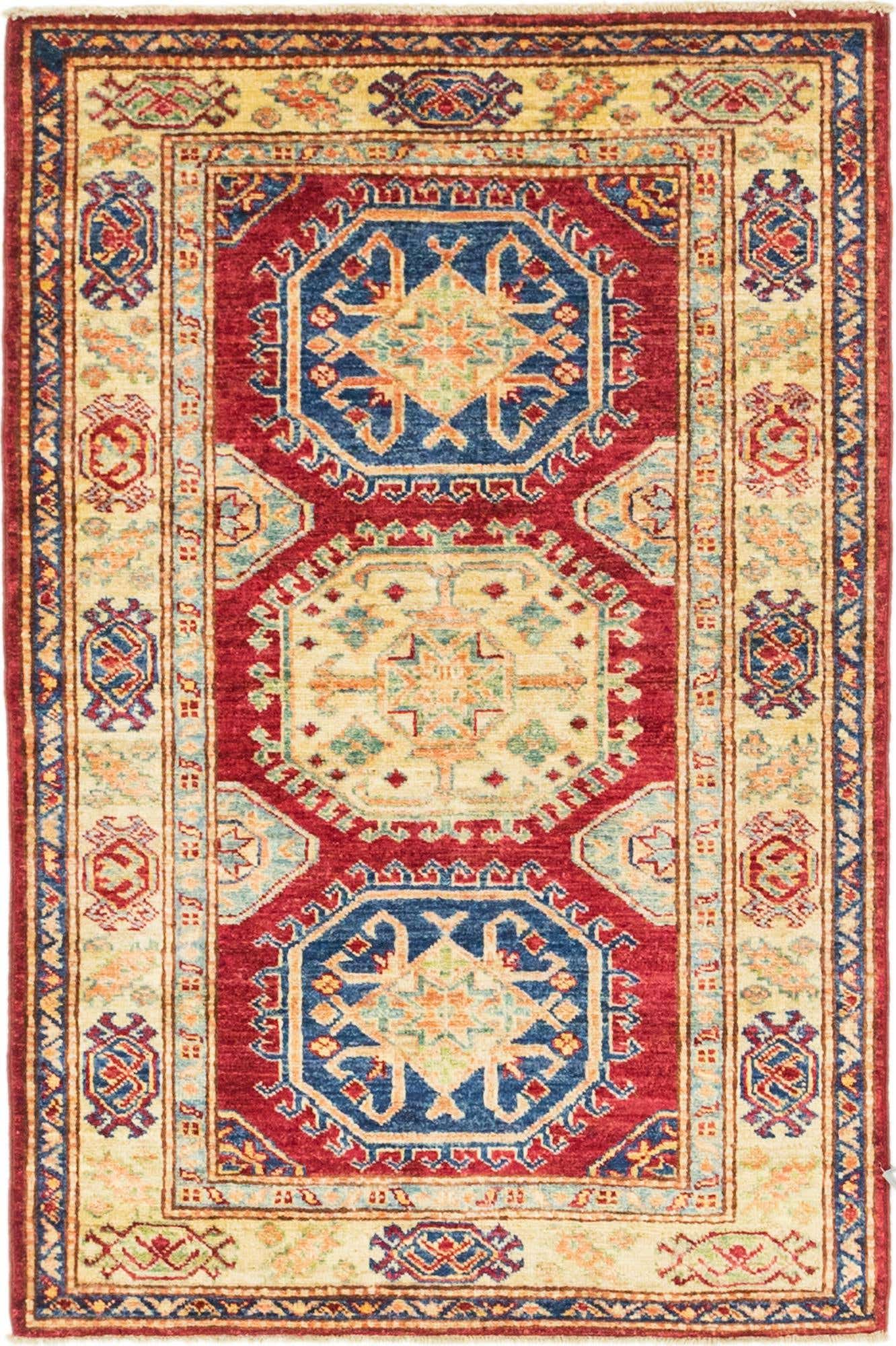 2' 9 x 4' Hand Knotted Kazak Rug