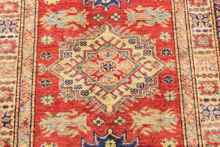 Detail image of 2' 8 x 4' Hand Knotted Kazak Oriental Rug