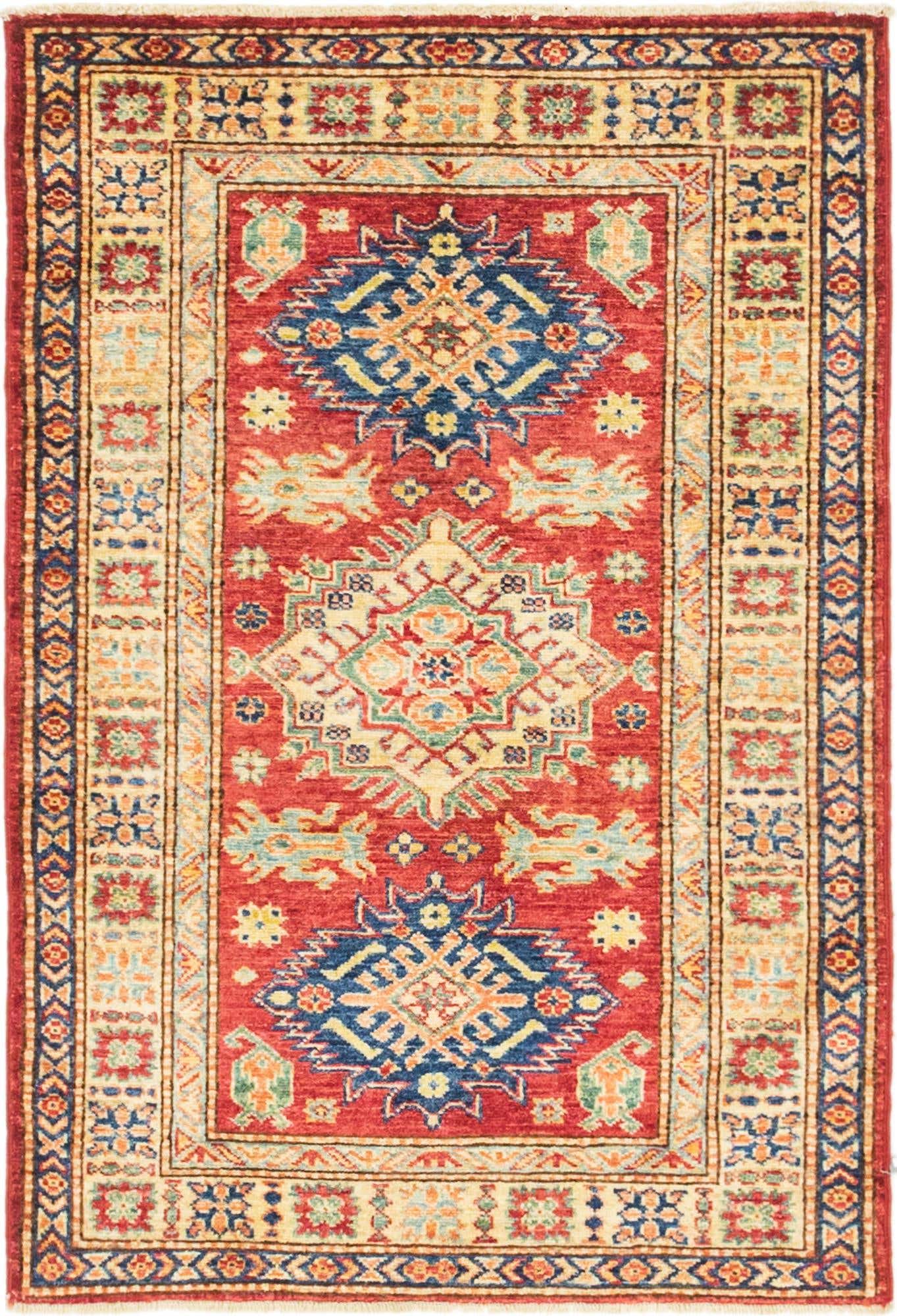 2' 8 x 4' Hand Knotted Kazak Oriental Rug