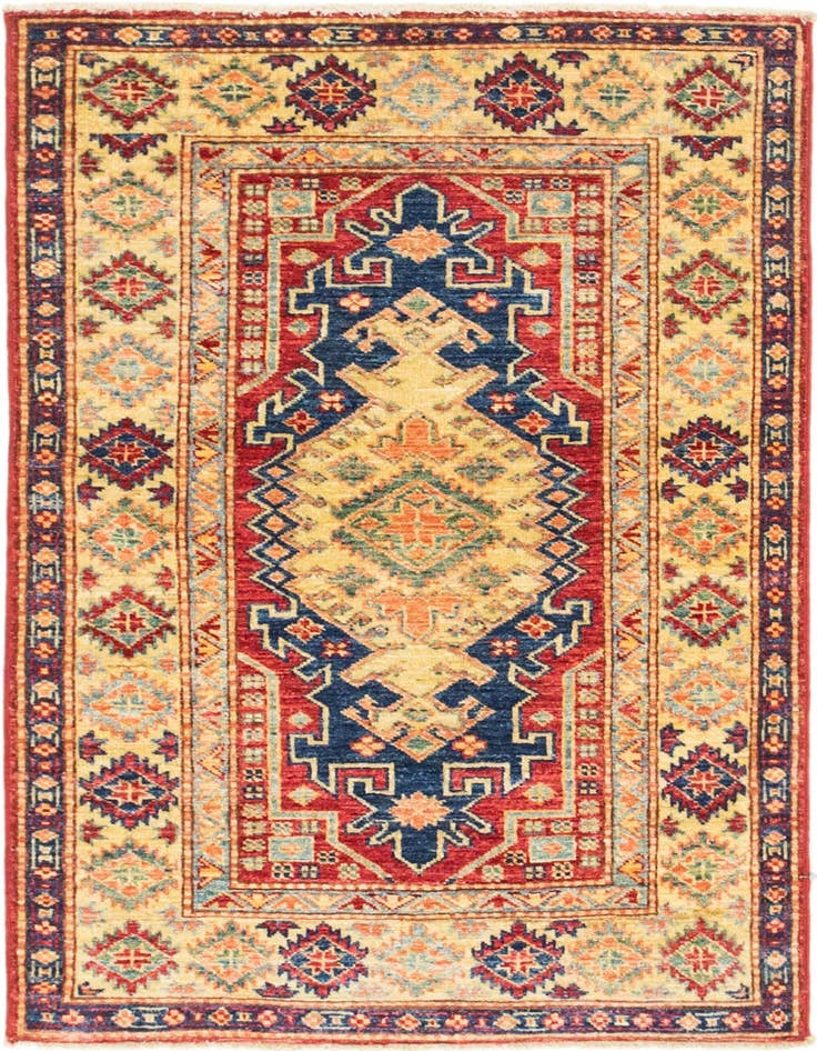 Detail image of 2' 8 x 4' Hand Knotted Kazak Oriental Rug