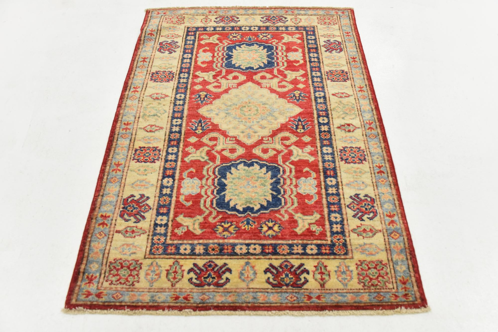 2' 9 x 3' 10 Hand Knotted Kazak Oriental Rug