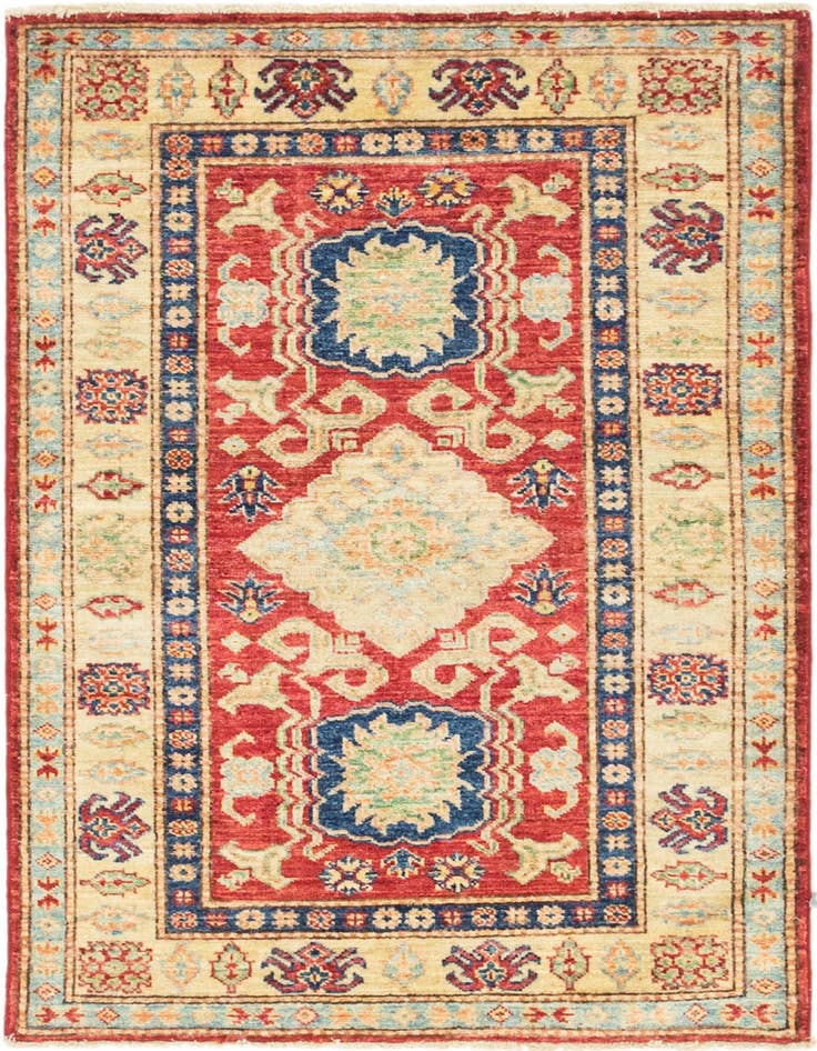Detail image of 2' 9 x 3' 10 Hand Knotted Kazak Oriental Rug
