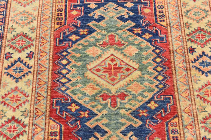 Detail image of 2' 10 x 4' 1 Hand Knotted Kazak Oriental Rug