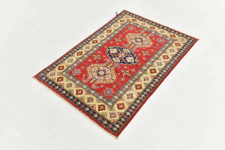 Detail image of 2' 7 x 3' 9 Hand Knotted Kazak Oriental Rug