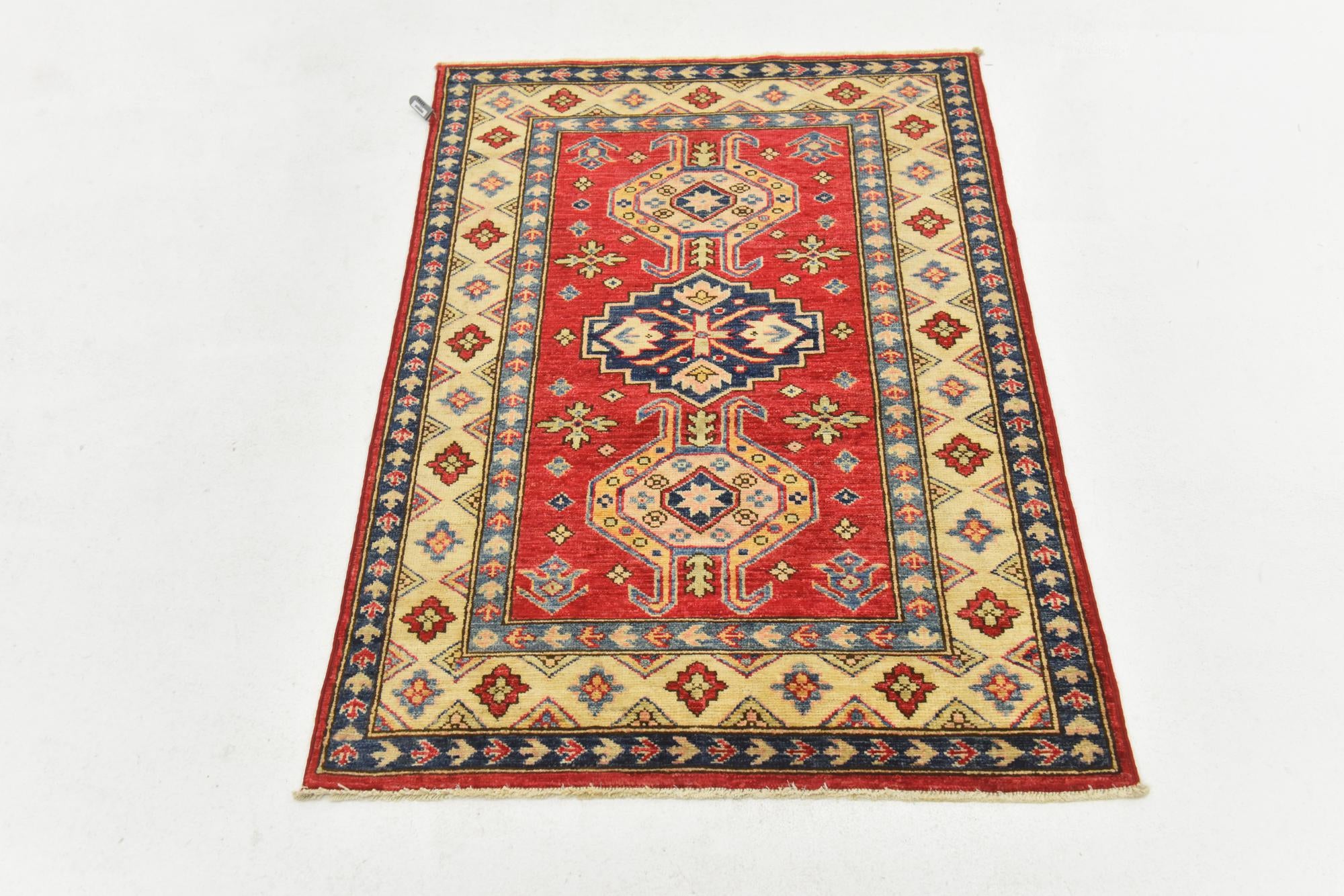 2' 7 x 3' 9 Hand Knotted Kazak Oriental Rug