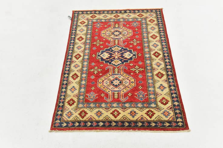 Detail image of 2' 7 x 3' 9 Hand Knotted Kazak Oriental Rug