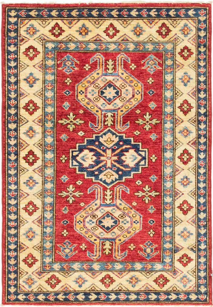 2' 7 x 3' 9 Hand Knotted Kazak Oriental Rug