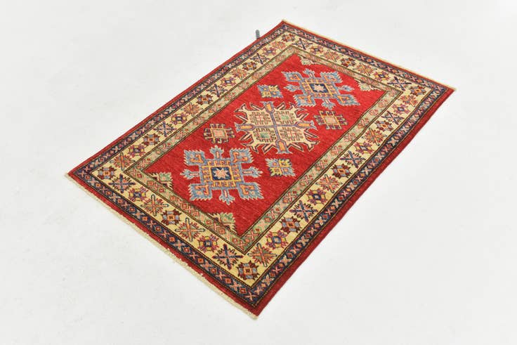 Detail image of 2' 9 x 4' Hand Knotted Kazak Oriental Rug