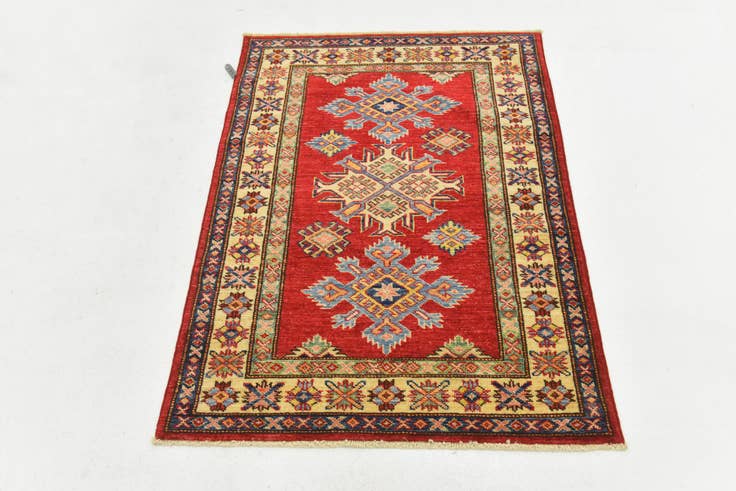 Detail image of 2' 9 x 4' Hand Knotted Kazak Oriental Rug
