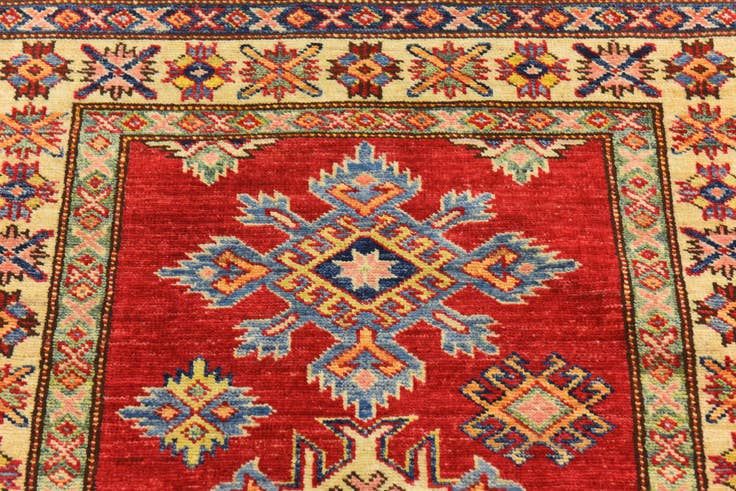 Detail image of 2' 9 x 4' Hand Knotted Kazak Oriental Rug