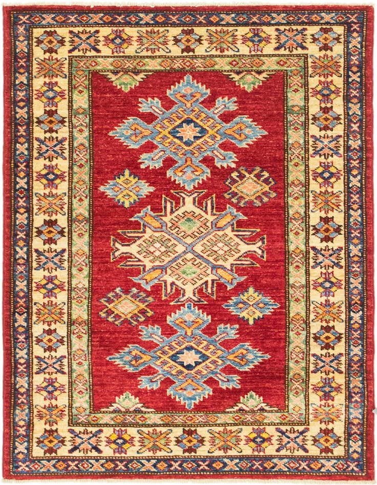 Detail image of 2' 9 x 4' Hand Knotted Kazak Oriental Rug