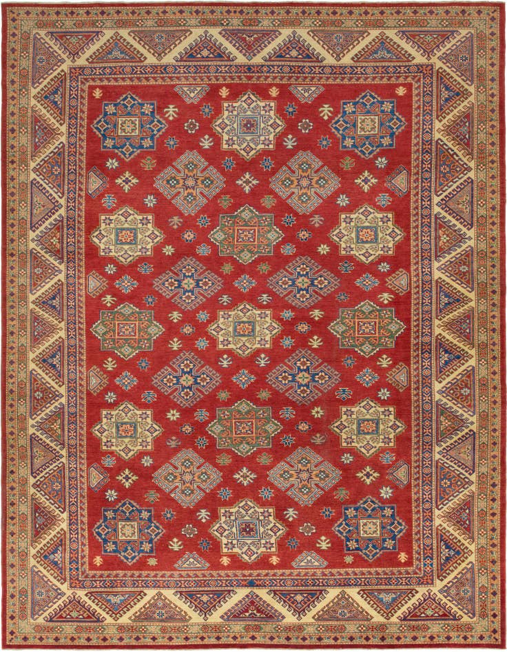 Detail image of 10' 2 x 14' Hand Knotted Kazak Oriental Rug
