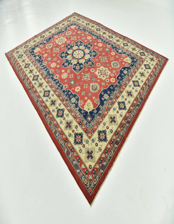 Detail image of 9' 2 x 11' 9 Hand Knotted Kazak Rug