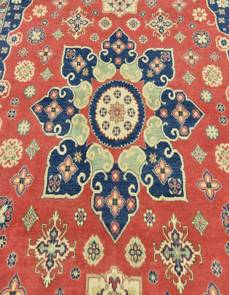 Detail image of 9' 2 x 11' 9 Hand Knotted Kazak Rug