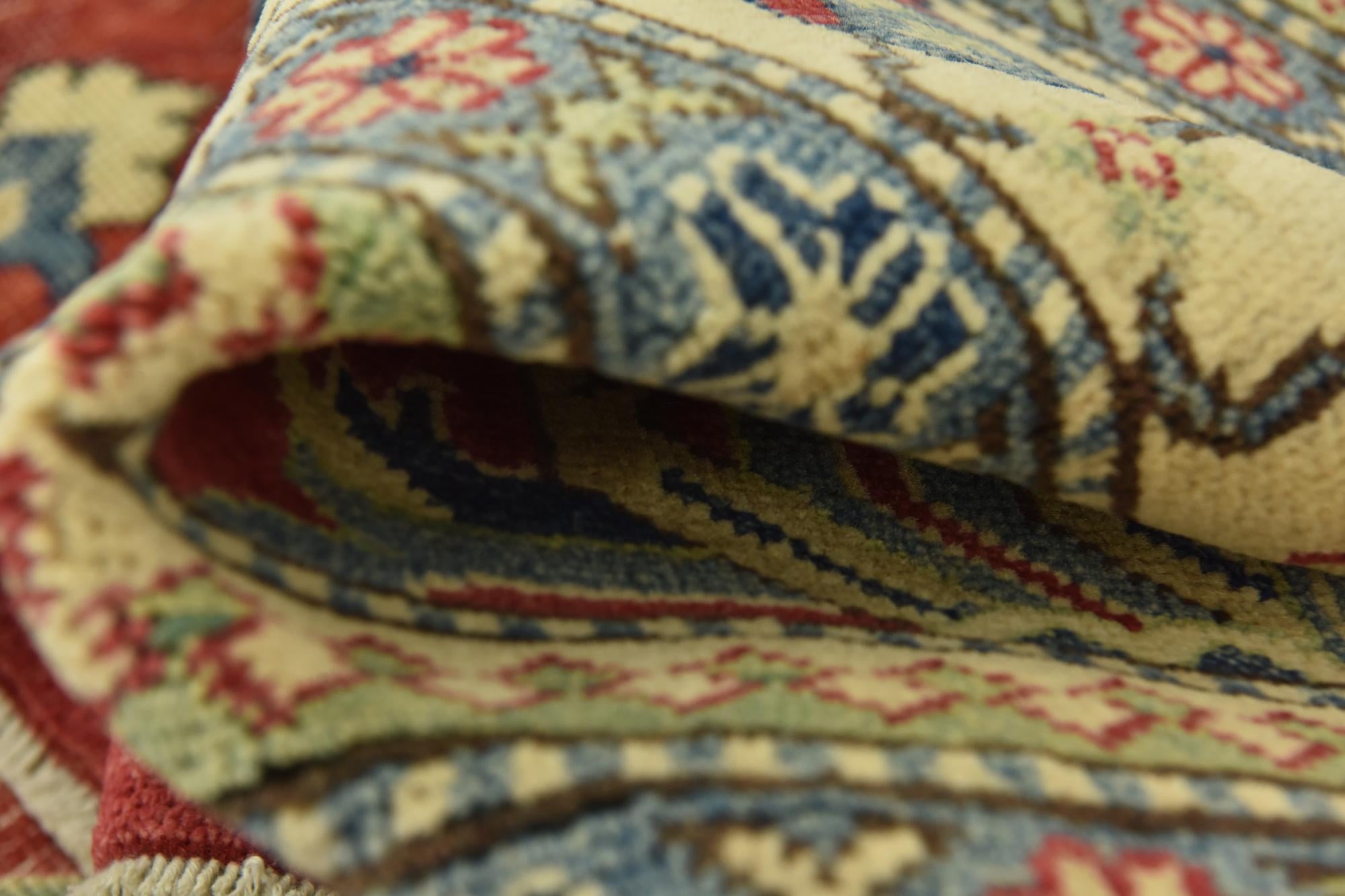 9' 9 x 13' 9 Hand Knotted Kazak Rug