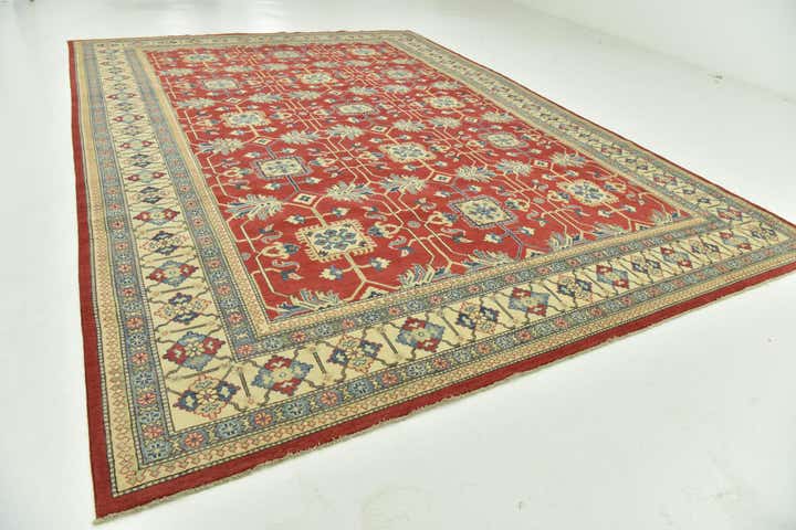 9' 9 x 13' 9 Hand Knotted Kazak Rug