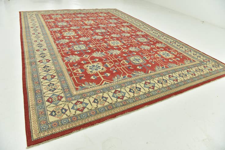 Detail image of 9' 9 x 13' 9 Hand Knotted Kazak Rug