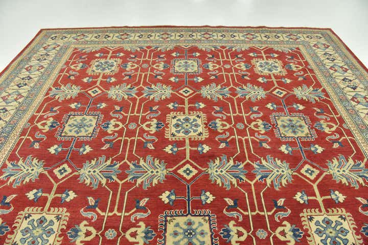 9' 9 x 13' 9 Hand Knotted Kazak Rug