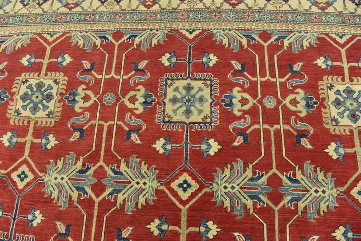 9' 9 x 13' 9 Hand Knotted Kazak Rug