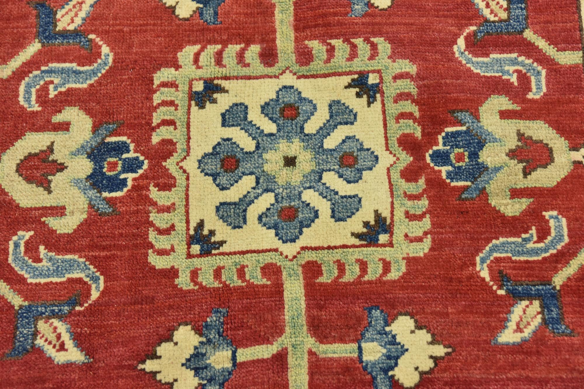 9' 9 x 13' 9 Hand Knotted Kazak Rug