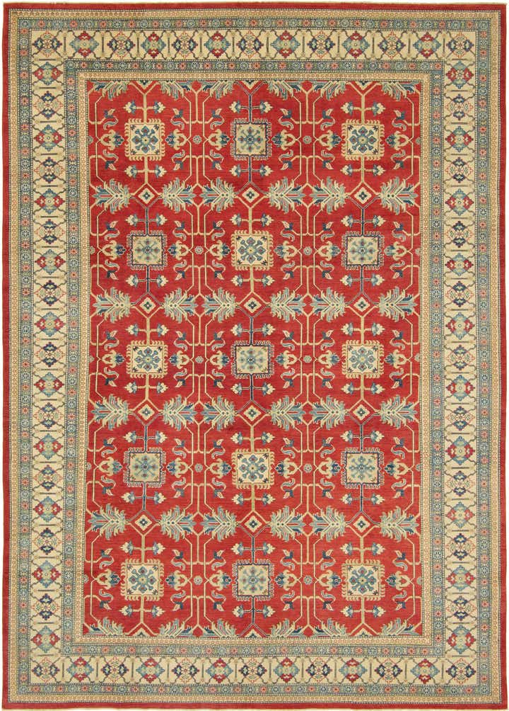 9' 9 x 13' 9 Hand Knotted Kazak Rug