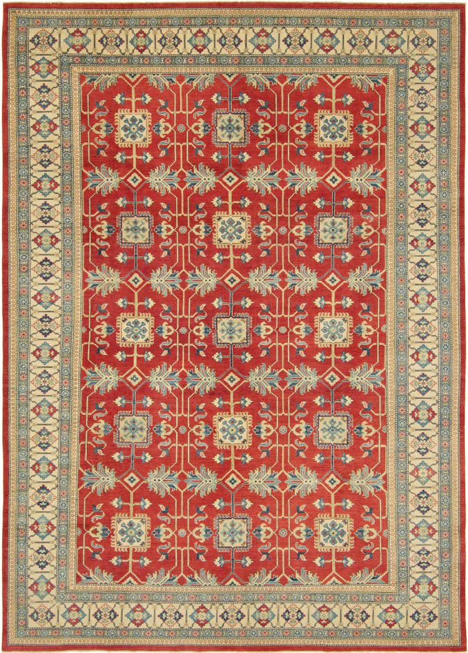 Detail image of 9' 9 x 13' 9 Hand Knotted Kazak Rug