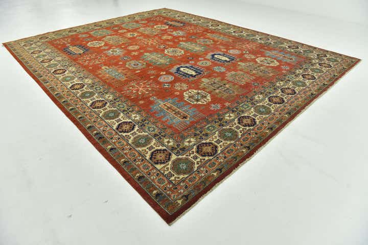 12' x 14' 8 Hand Knotted Kazak Rug