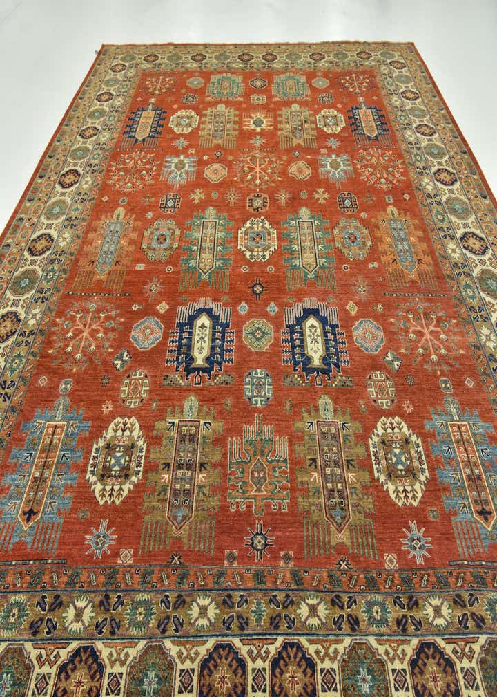 12' x 14' 8 Hand Knotted Kazak Rug