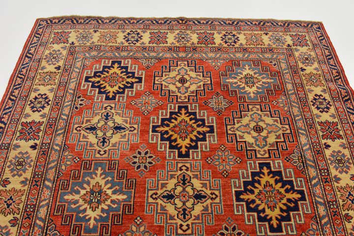 170cm x 235cm Hand Knotted Kazak Oriental Rug