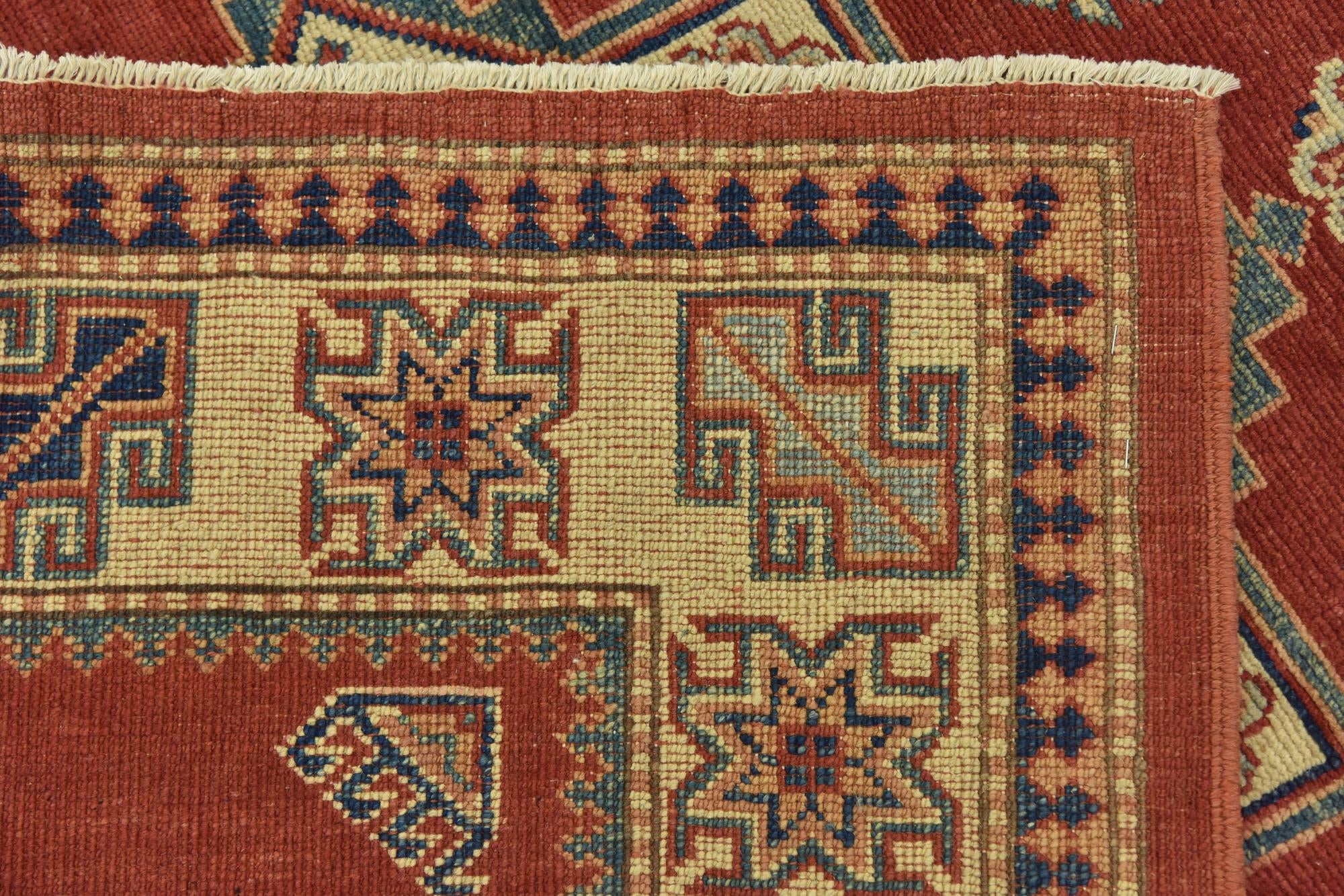 4' 2 x 6' Hand Knotted Kazak Rug