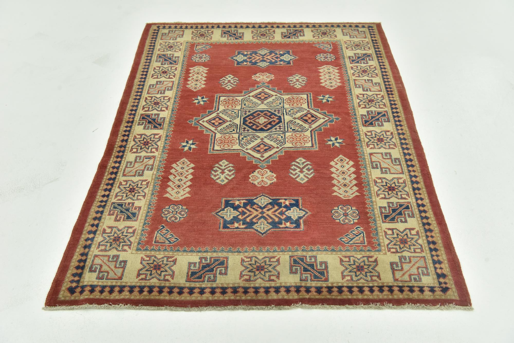 4' 2 x 6' Hand Knotted Kazak Rug