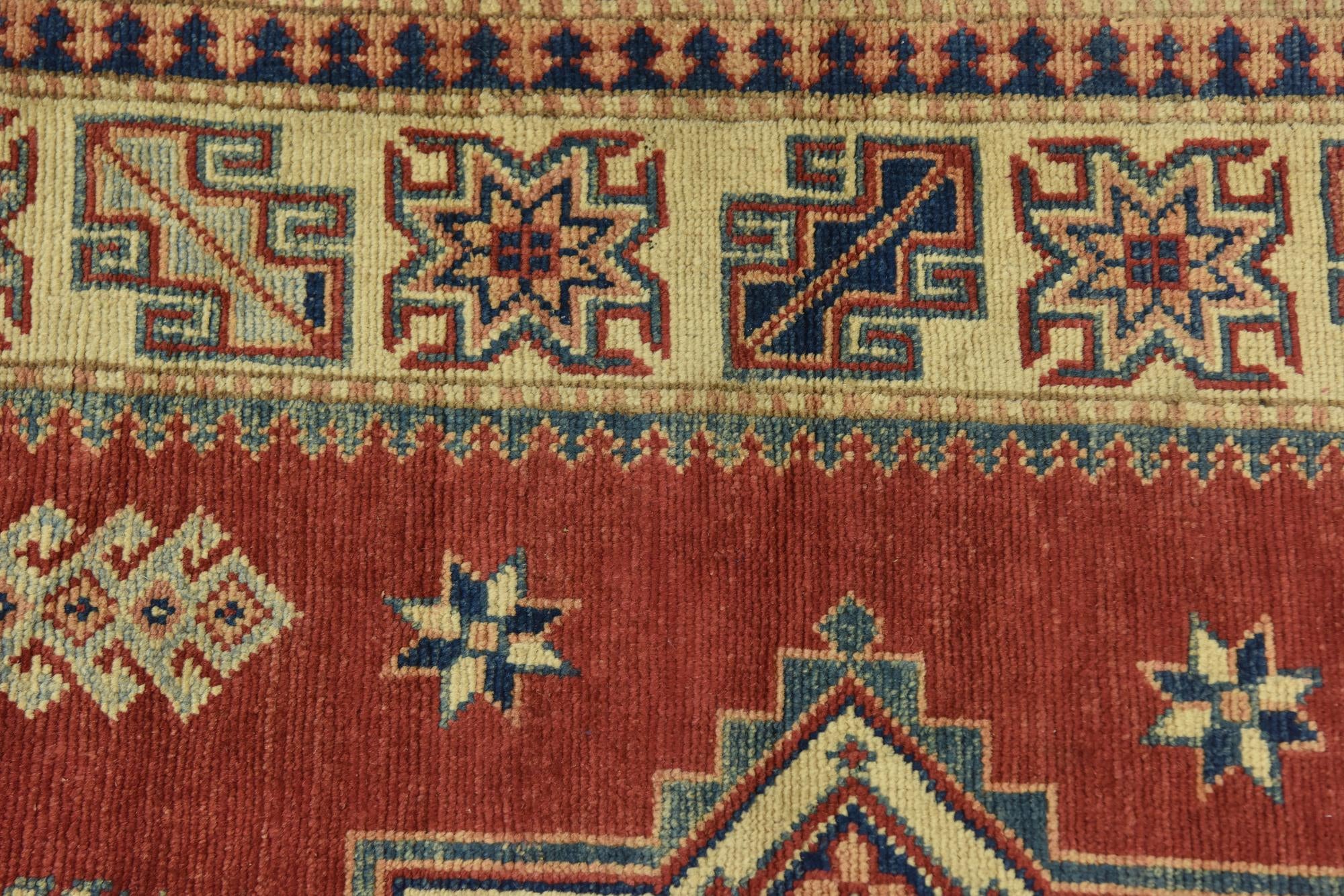 4' 2 x 6' Hand Knotted Kazak Rug