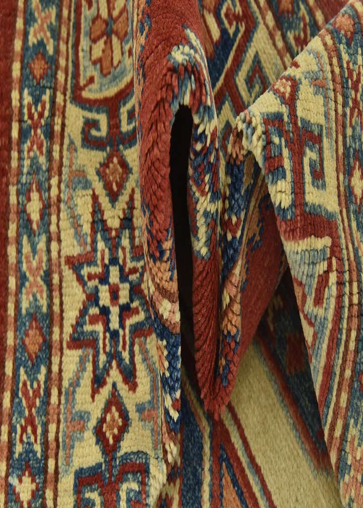 4' 9 x 6' 5 Hand Knotted Kazak Rug