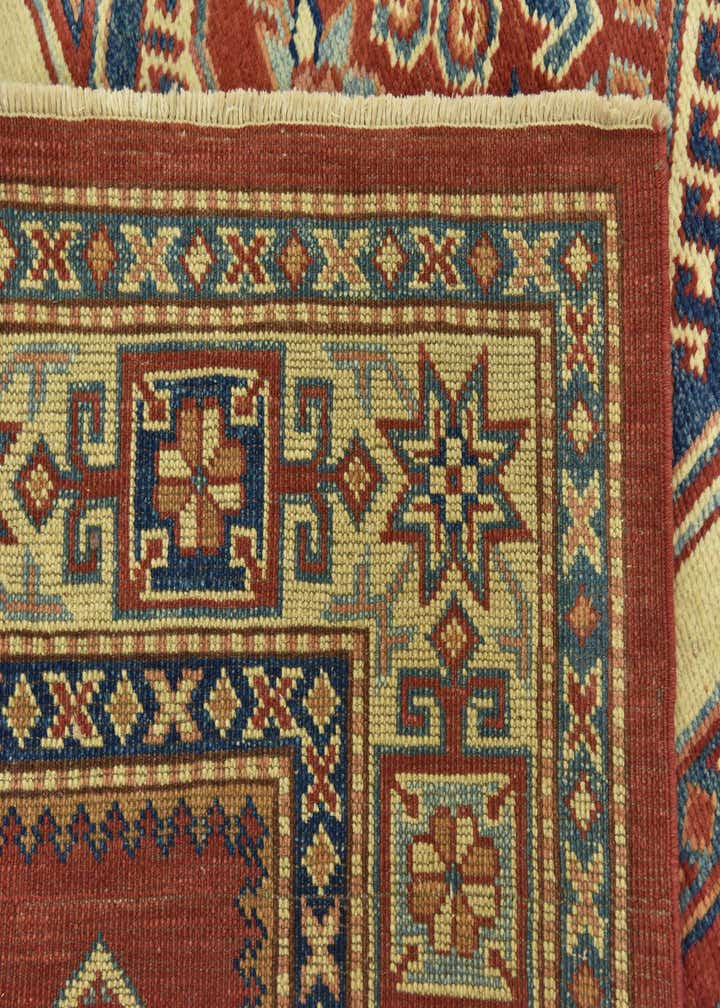 4' 9 x 6' 5 Hand Knotted Kazak Rug