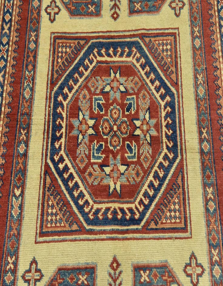Detail image of 4' 9 x 6' 5 Hand Knotted Kazak Rug
