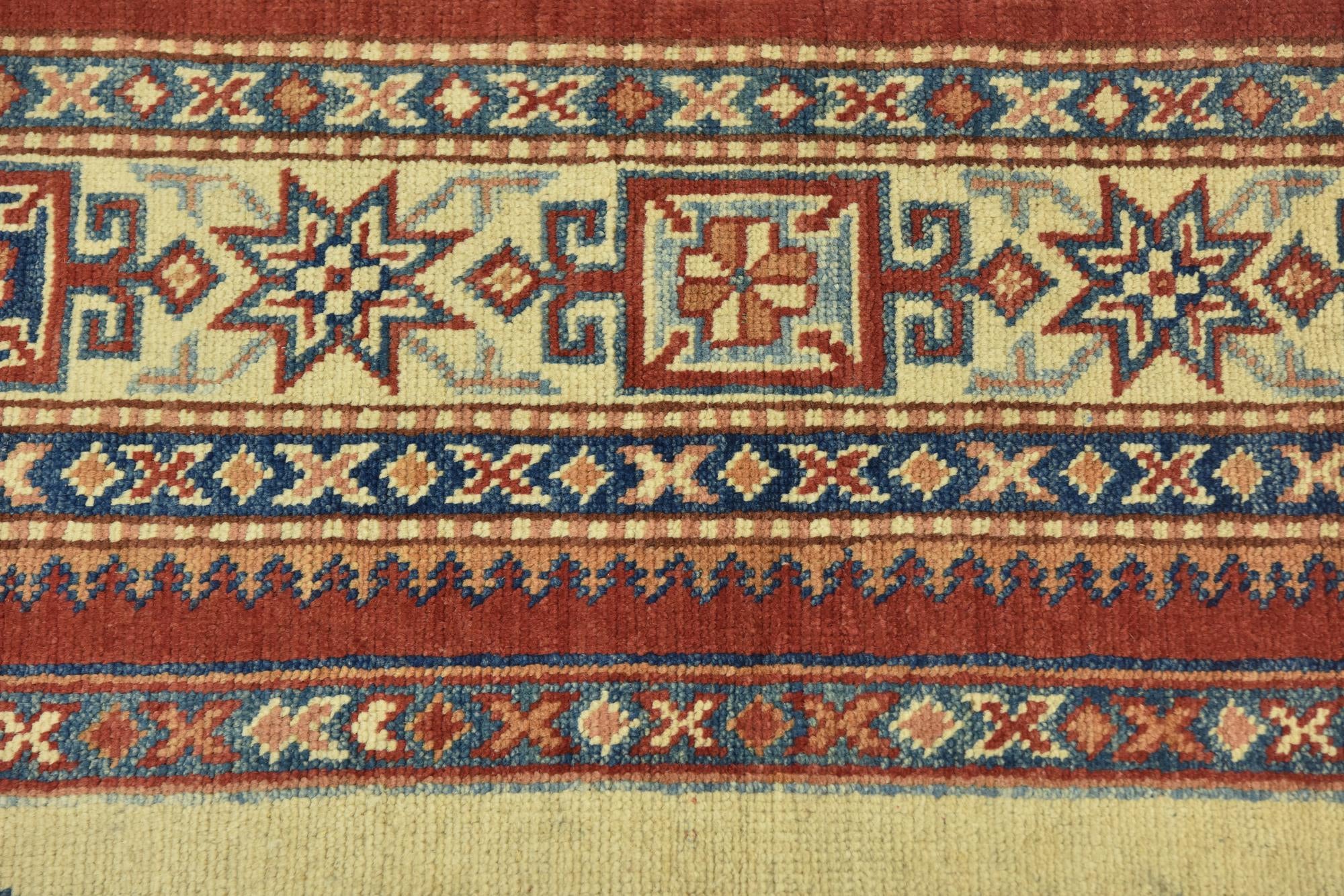 4' 9 x 6' 5 Hand Knotted Kazak Rug