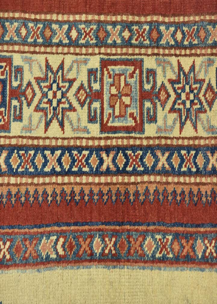 4' 9 x 6' 5 Hand Knotted Kazak Rug