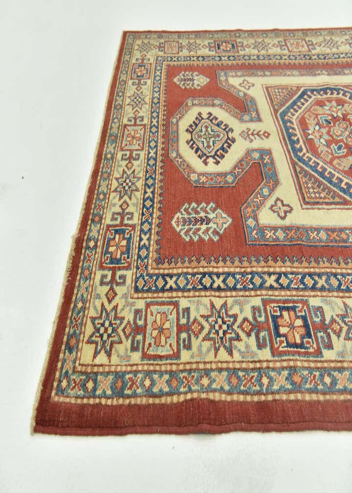 4' 9 x 6' 5 Hand Knotted Kazak Rug