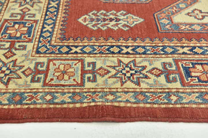 4' 9 x 6' 5 Hand Knotted Kazak Rug