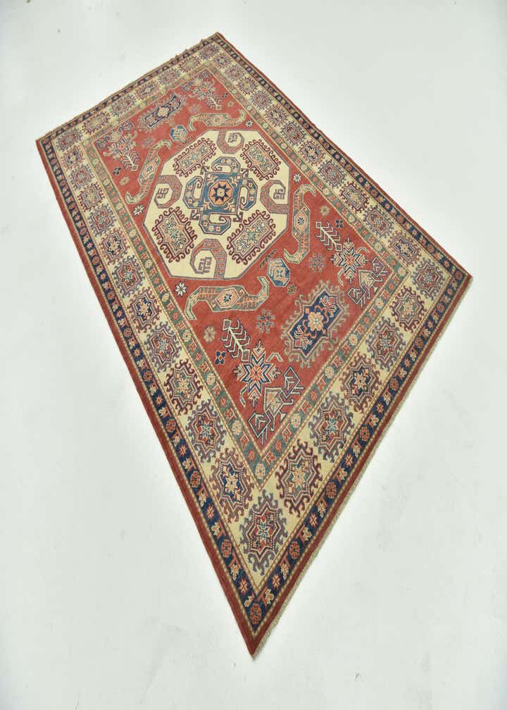 5' 9 x 8' 5 Hand Knotted Kazak Rug