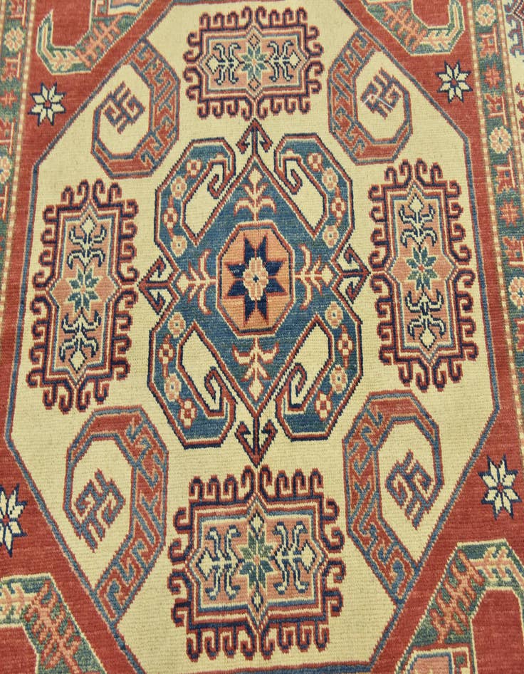 Detail image of 5' 9 x 8' 5  Hand Knotted Kazak Rug