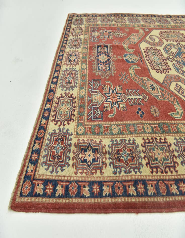 Detail image of 5' 9 x 8' 5  Hand Knotted Kazak Rug