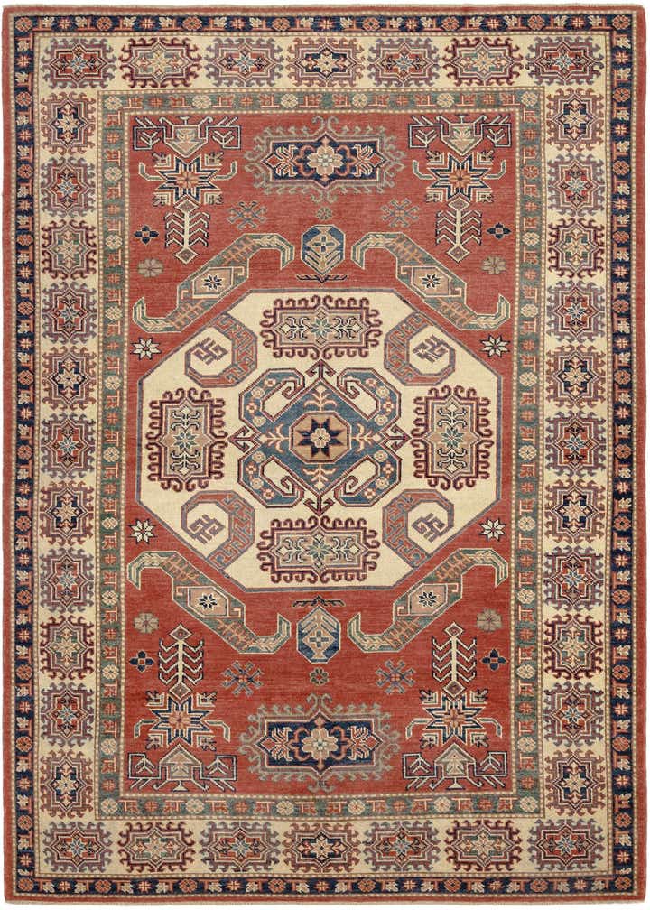 5' 9 x 8' 5 Hand Knotted Kazak Rug